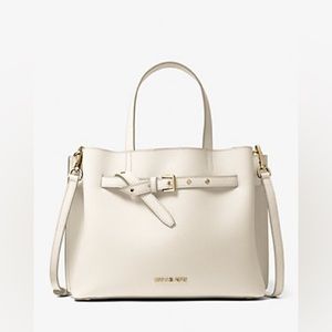 Michael Kors Emilia Large Pebbled Leather Satchel